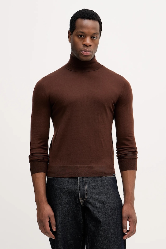 Colmar sweter wełniany wełna brązowy 4485.4ZS