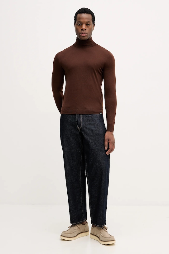 Colmar sweter wełniany 4485.4ZS brązowy AW25