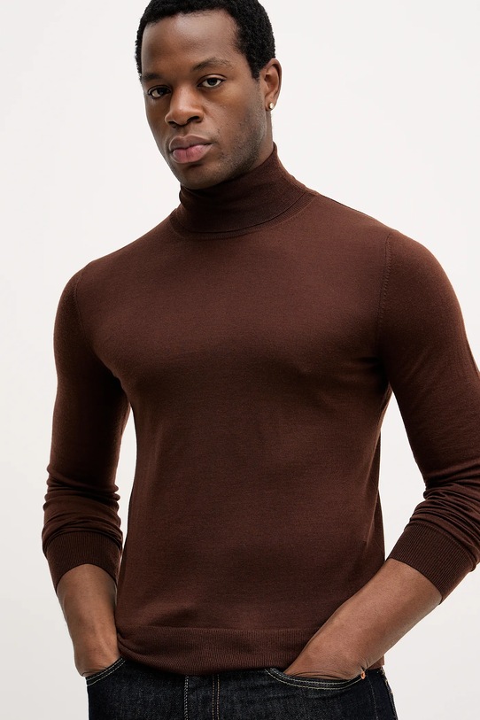 Colmar sweter wełniany brązowy 4485.4ZS