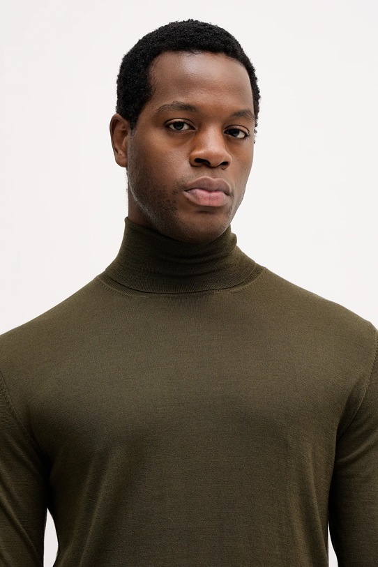 Colmar sweter wełniany zielony 4485.4ZS