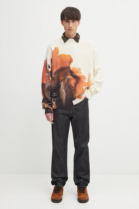 Y-3 wool blend jumper Graphic JX7332 beige