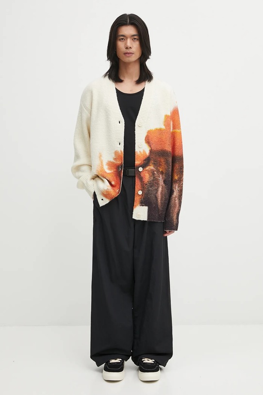 Y-3 wool blend cardigan Graphic JX7333