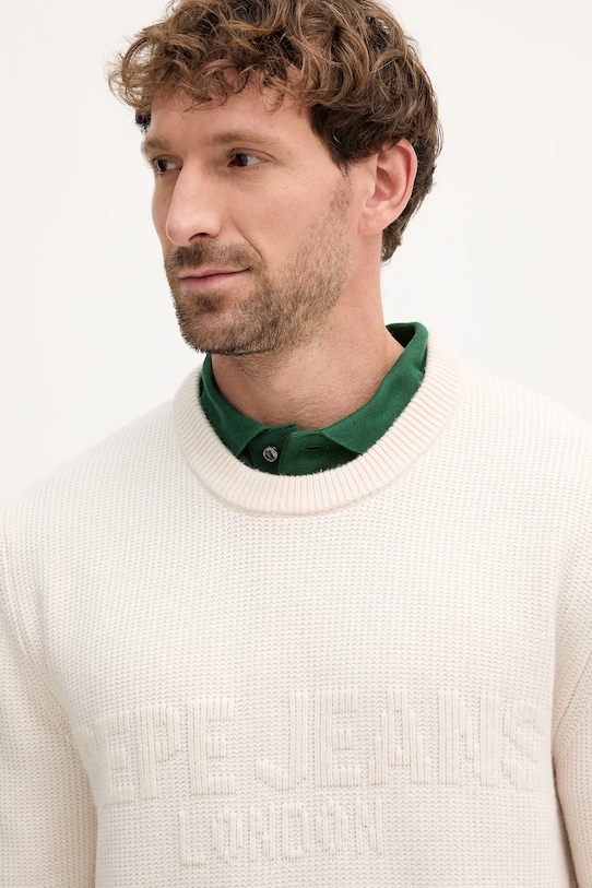 Pepe Jeans sweter beżowy PM7000016