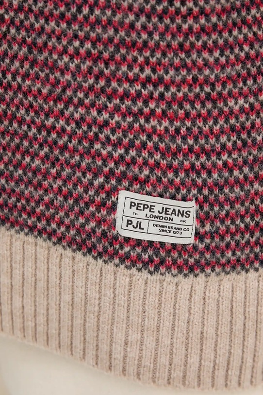Pepe Jeans sweter z domieszką wełny PM7000017 czerwony