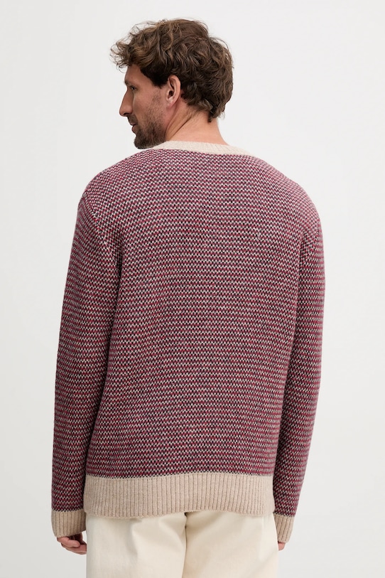 Odzież Pepe Jeans sweter z domieszką wełny PM7000017 bordowy