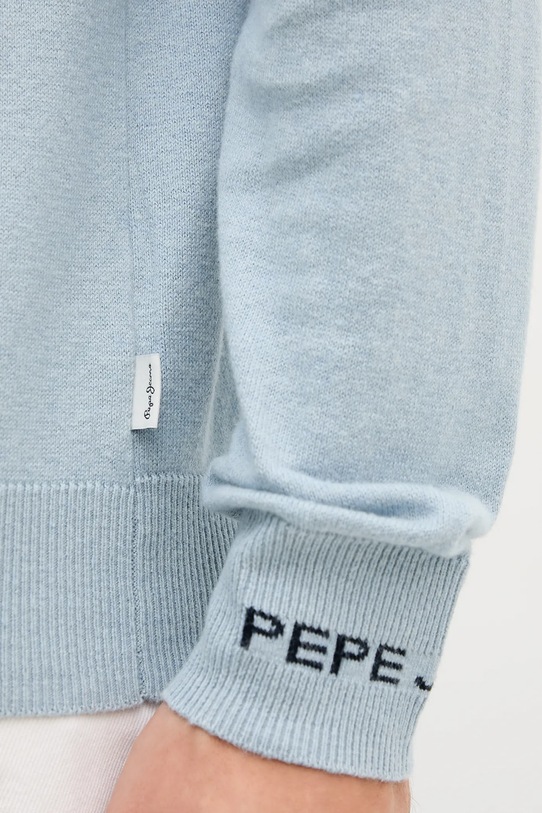 Pepe Jeans sweter z domieszką wełny PM7000013 niebieski