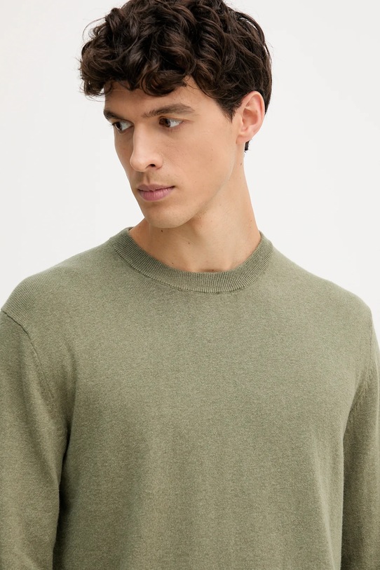 Pepe Jeans sweter z domieszką wełny zielony PM7000013