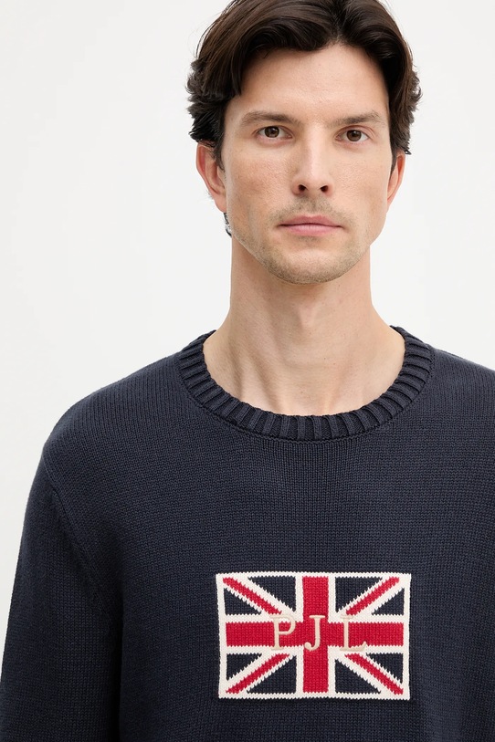 Pepe Jeans pulover de bumbac bleumarin PM7000018