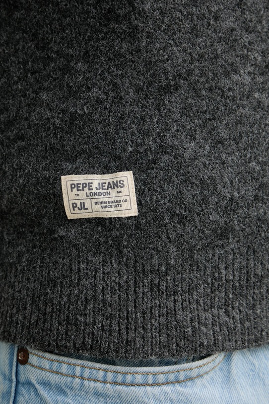 Pepe Jeans sweter z domieszką wełny PM7000024 szary