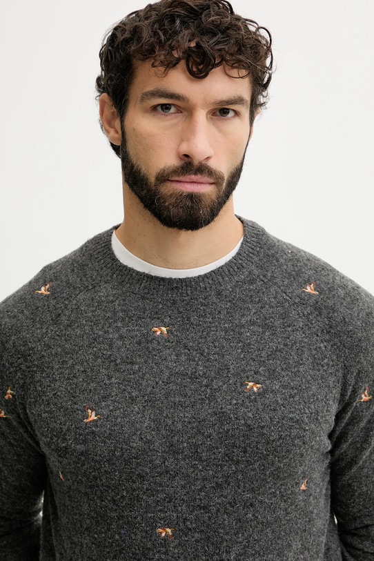 Pepe Jeans sweter z domieszką wełny szary PM7000026