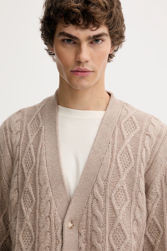 Levi's kardigan z dodatkiem wełny beżowy 003B5