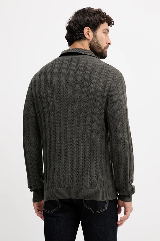 Odzież Armani Exchange sweter z dodatkiem wełny XM001332.AF13776 zielony