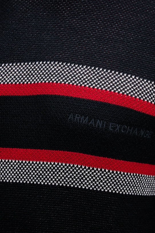 Armani Exchange sweter z dodatkiem wełny XM001341.AF13776 granatowy
