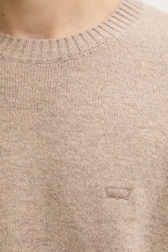 Levi's sweter z dodatkiem wełny A4320.0030 beżowy