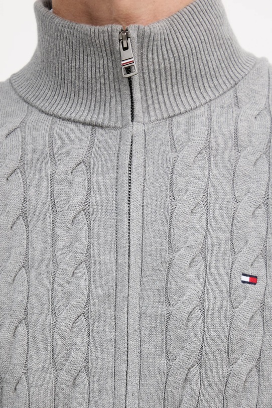 Pamučni pulover Tommy Hilfiger MW0MW40440 siva