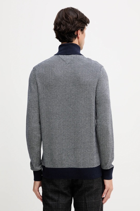 Odzież Tommy Hilfiger sweter z domieszką wełny MW0MW40446 granatowy