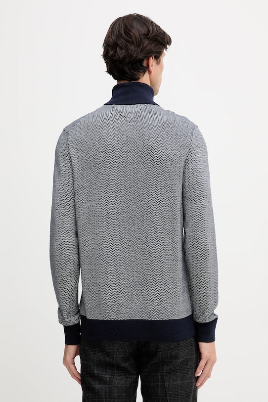 Îmbrăcăminte Tommy Hilfiger pulover din amestec de lână MW0MW40446 bleumarin