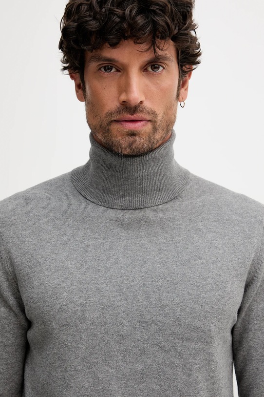 Geox sweter z domieszką kaszmiru szary M5670E.T3298