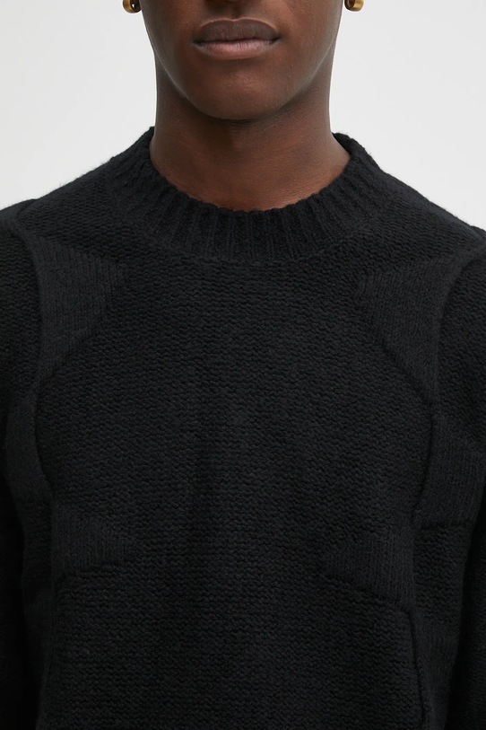 Heliot Emil maglione in lana nero PREAW25.M.07.063.BLK01.
