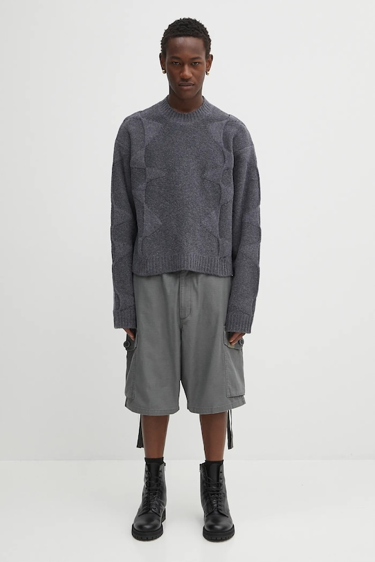 Vuneni pulover Heliot Emil PREAW25.M.07.063.DGY05. siva