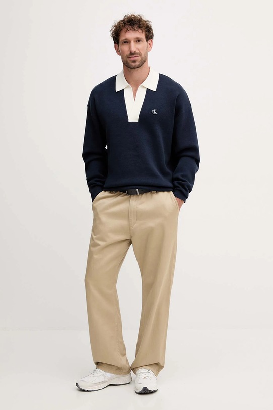 Светр Calvin Klein Jeans LV04RD303G темно-синій AW25