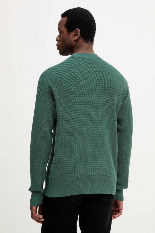 Odzież Calvin Klein Jeans sweter bawełniany LV04RD313G turkusowy