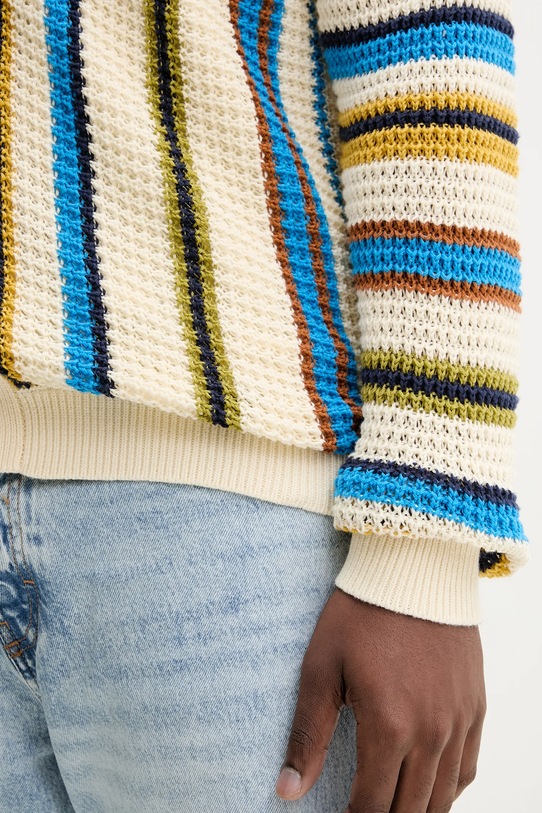 Desigual kardigan bawełniany CADAQUES 25WMJF01 beżowy