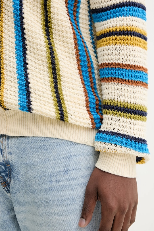 Pamučni kardigan Desigual CADAQUES 25WMJF01 bež