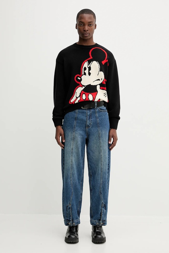 Desigual sweter SWINDON MICKEY 25WMJF05 czarny AW25