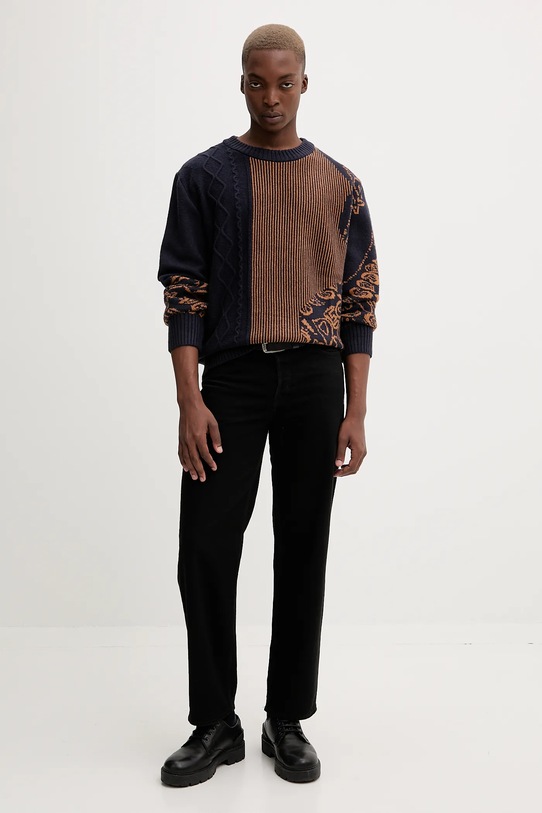 Svetr Desigual HALF PAISLEY 25WMJF14 námořnická modř AW25