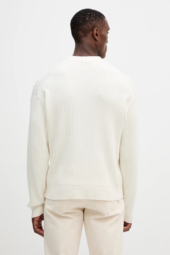 Odzież Calvin Klein Jeans sweter bawełniany LV04RD314G beżowy