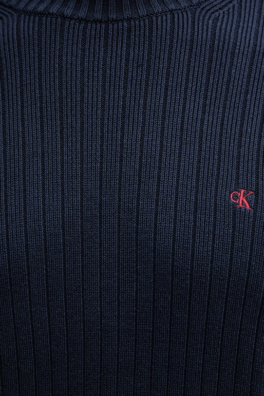 Памучен пуловер Calvin Klein Jeans LV04RD314G тъмносин