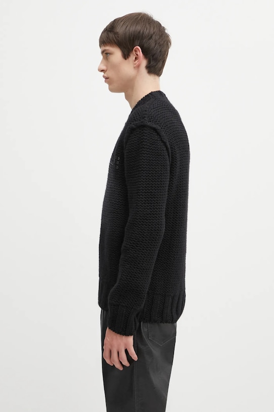 MM6 Maison Margiela sweter wełniany SH2HL0029.M13173.900S czarny AW25