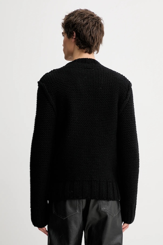 Odzież MM6 Maison Margiela sweter wełniany SH2HL0029.M13173.900S czarny