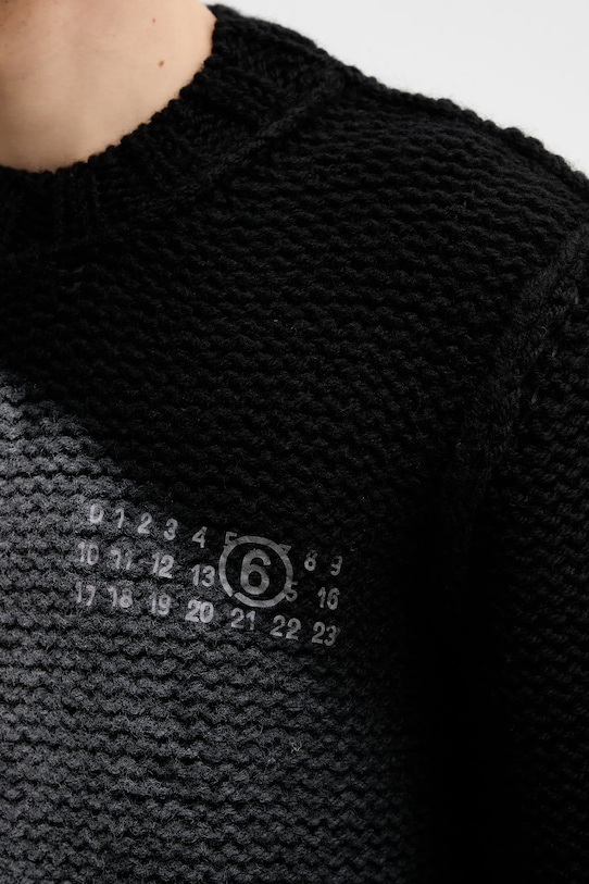 MM6 Maison Margiela sweter wełniany SH2HL0029.M13173.900S czarny
