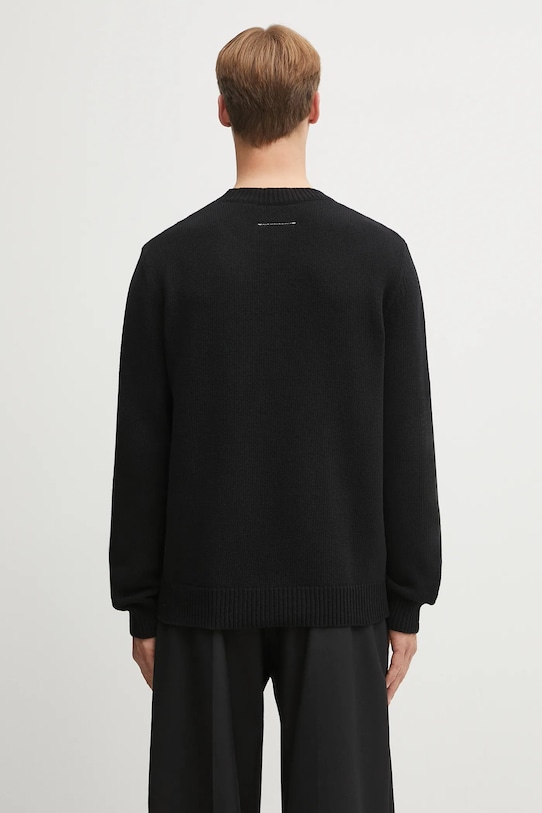 Odzież MM6 Maison Margiela sweter wełniany SH2HL0030.M13168.900S czarny