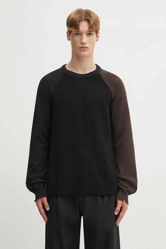 MM6 Maison Margiela woolen jumper medium thickness black SH2HL0028.M13160.961
