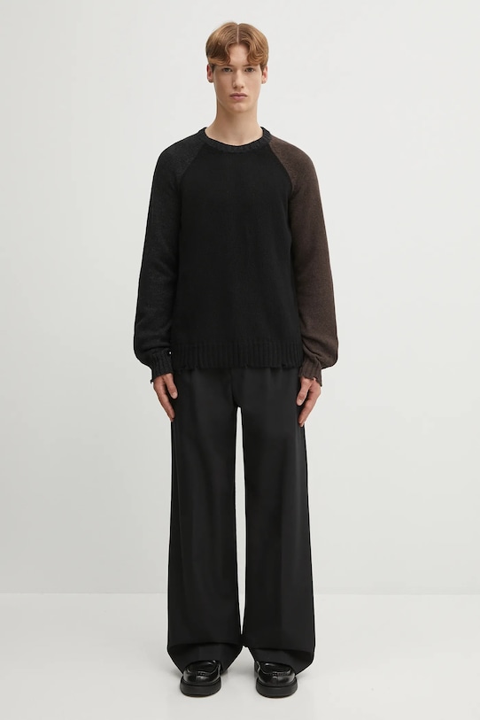 MM6 Maison Margiela pulover de lână SH2HL0028.M13160.961 negru