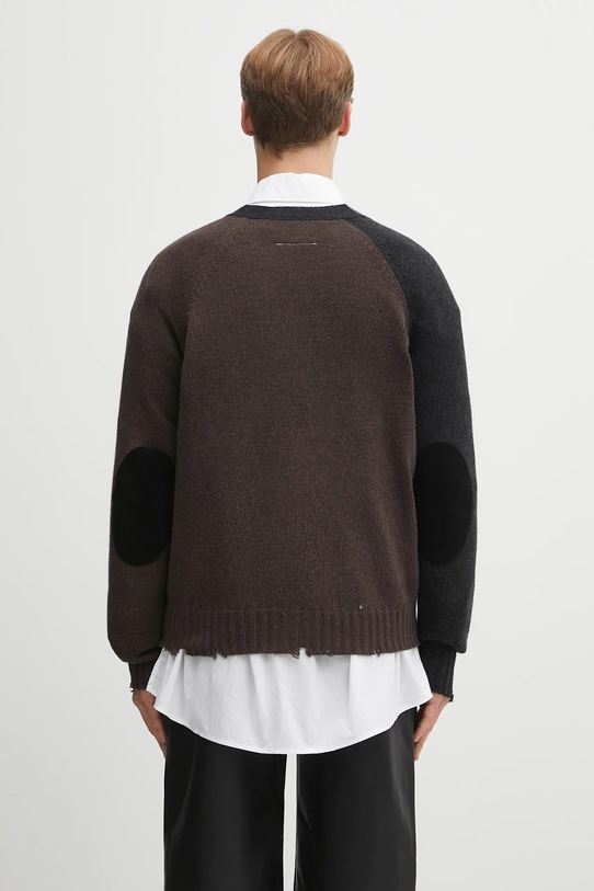 Odzież MM6 Maison Margiela kardigan wełniany SH2HP0013.M13160.961 czarny