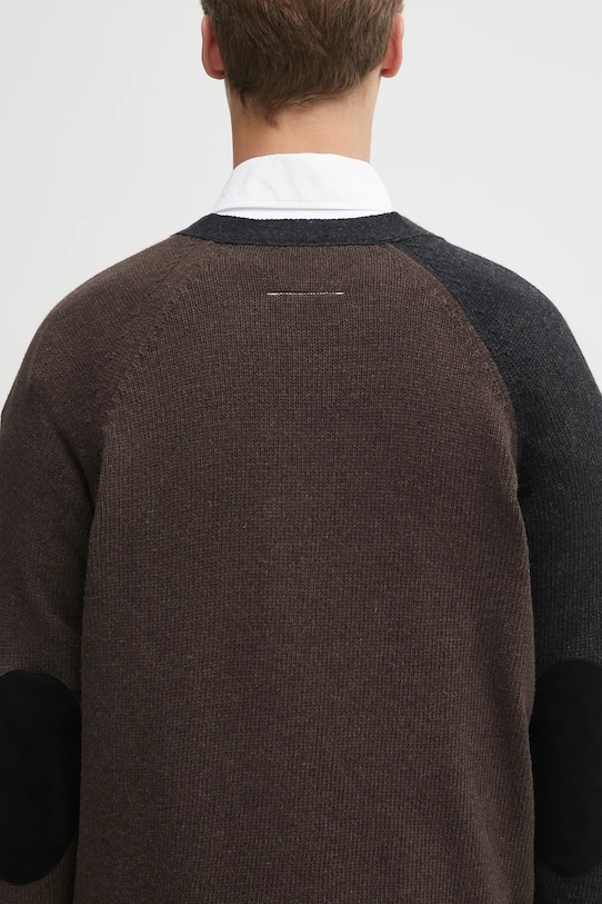 Шерстяной кардиган MM6 Maison Margiela SH2HP0013.M13160.961 чёрный