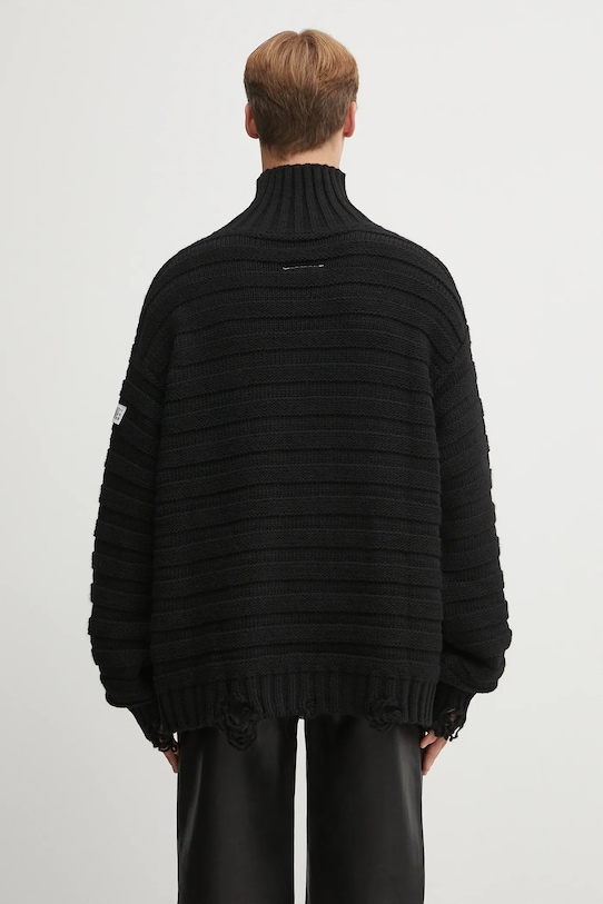 Clothing MM6 Maison Margiela woolen jumper SH0HA0004.M13040.900 black