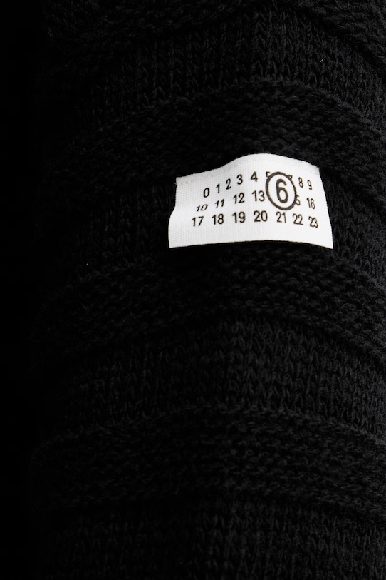 MM6 Maison Margiela pulover de lână SH0HA0004.M13040.900 negru