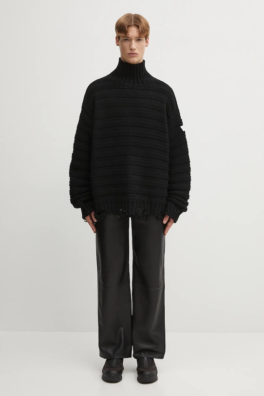 MM6 Maison Margiela woolen jumper SH0HA0004.M13040.900 black