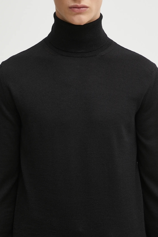 Вовняний светр MM6 Maison Margiela чорний SH0HA0006.M13133.900