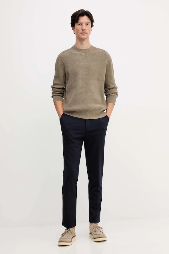 BOSS sweter 50549989 zielony AW25