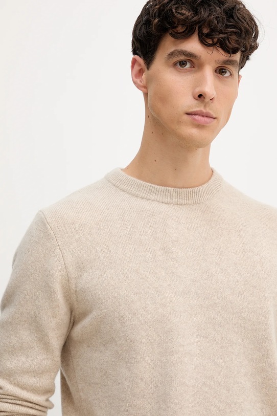 Trussardi sweter kaszmirowy beżowy M0208000022N