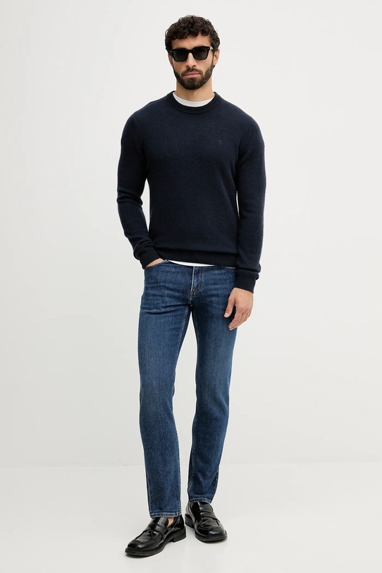 Trussardi sweter kaszmirowy M0208000022N granatowy AW25