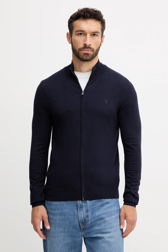 Trussardi kardigán sima sötétkék M0188000020N