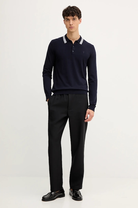 Trussardi sweter M0198000021N granatowy AW25