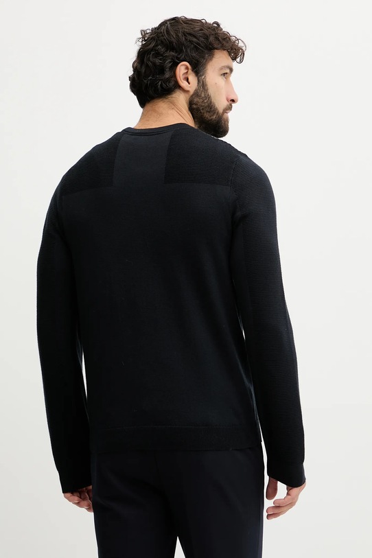 Odzież BOSS Green sweter z dodatkiem wełny 50547507 czarny